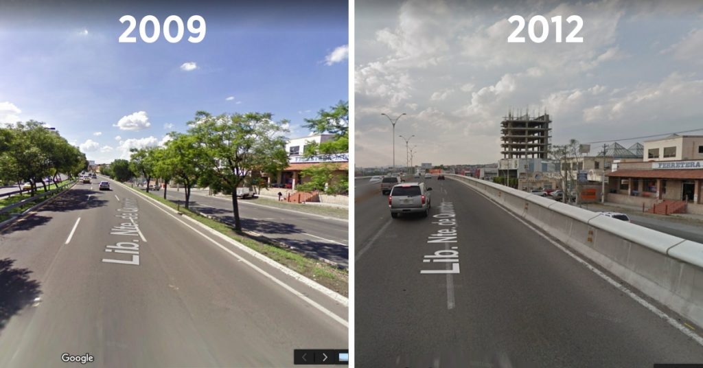 Bernardo Quintana Norte, Distribuidor Capital. Imágenes Google Maps.