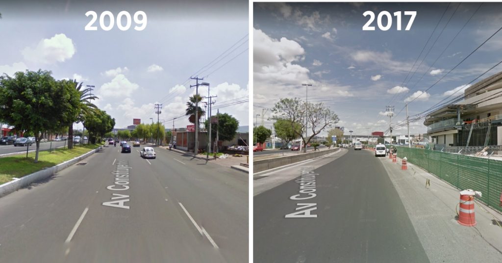 Constituyentes Oriente. Imágenes Google Maps.