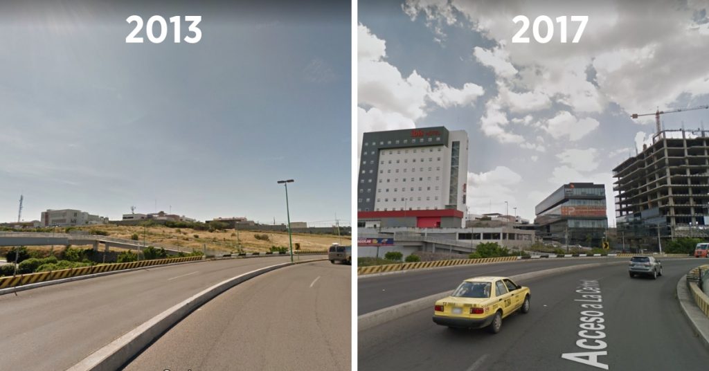 Acceso a la Terminal de Autobuses. Imágenes Google Maps.