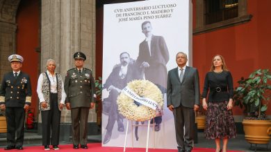 AMLO recuerda a Madero en Palacio Nacional