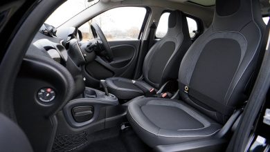 black vehicle interior