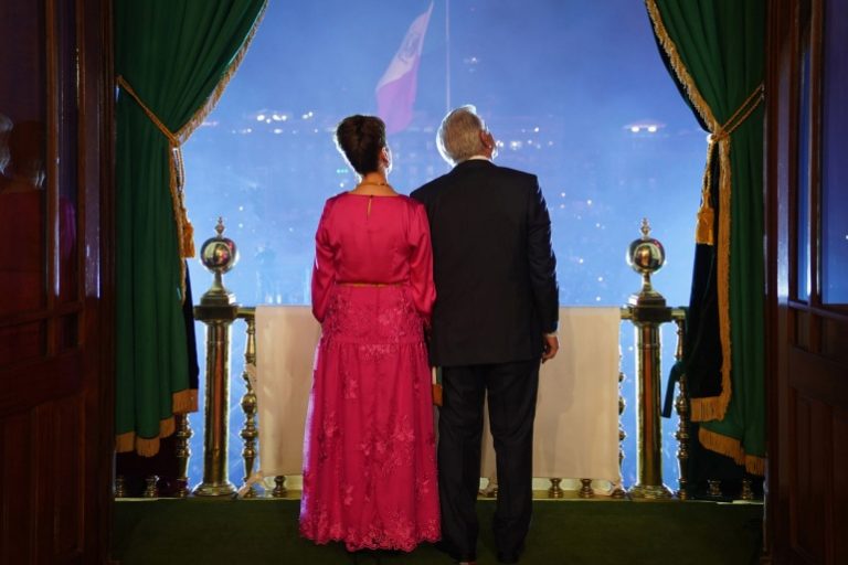 Andrés Manuel López Obrador y Beatriz Gutiérrez Müller