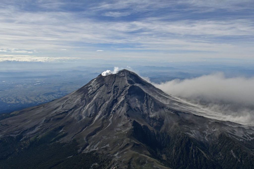 El volcán Popocatépetl está en un periodo bajo de actividad.