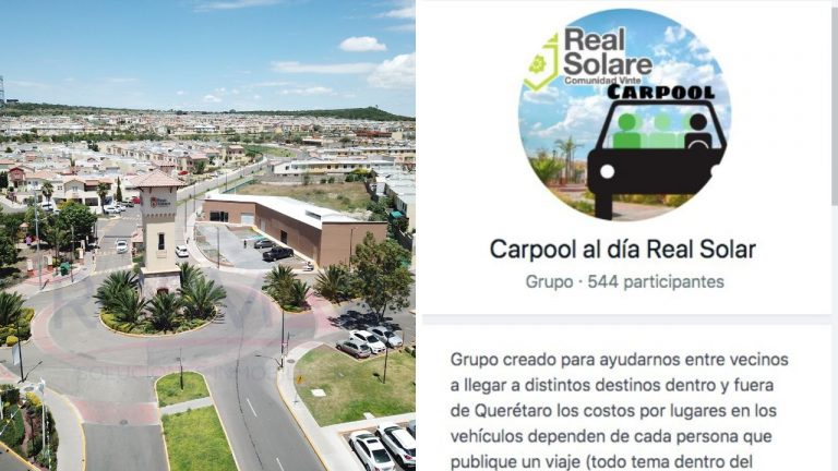 Vecinos organizan carpool en el fraccionamiento Real Solare.
