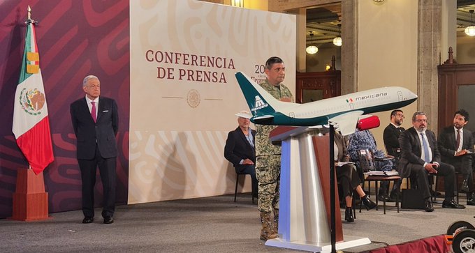 Presentan Mexicana de Aviación, nueva aerolínea del Estado mexicano. Foto: captura de pantalla.