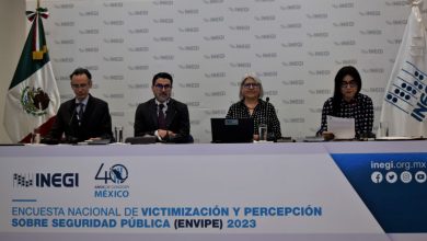 INEGI presenta encuesta sobre incidencia delictiva 2023. Foto: INEGI.