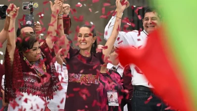 Claudia Sheinbaum en el Zócalo de la CDMX