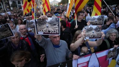 Protesta en Valencia por mala gestión de inundaciones.