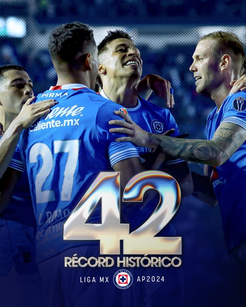 Cruz Azul cerró el torneo con 42 puntos en 17 jornadas.