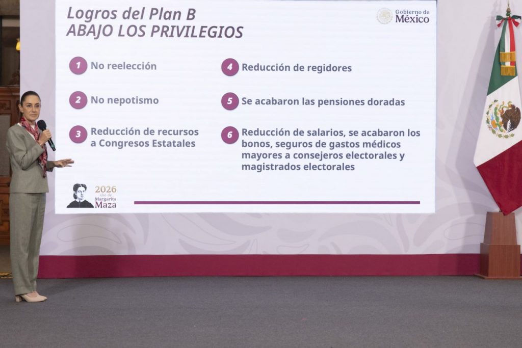 Avalan 20 legislaturas estatales el Plan B; en breve será promulgada: Sheinbaum